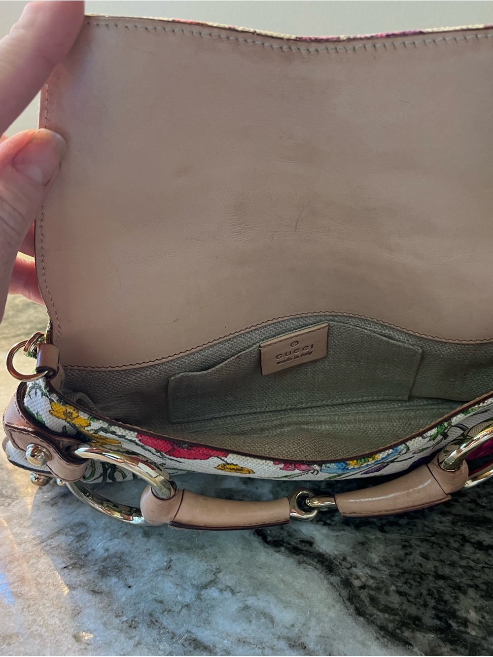 Gucci FLORA Horsebit Gold Chain Evening purse MINT - RARE / TOM FORD ERA - Picture 7 of 15